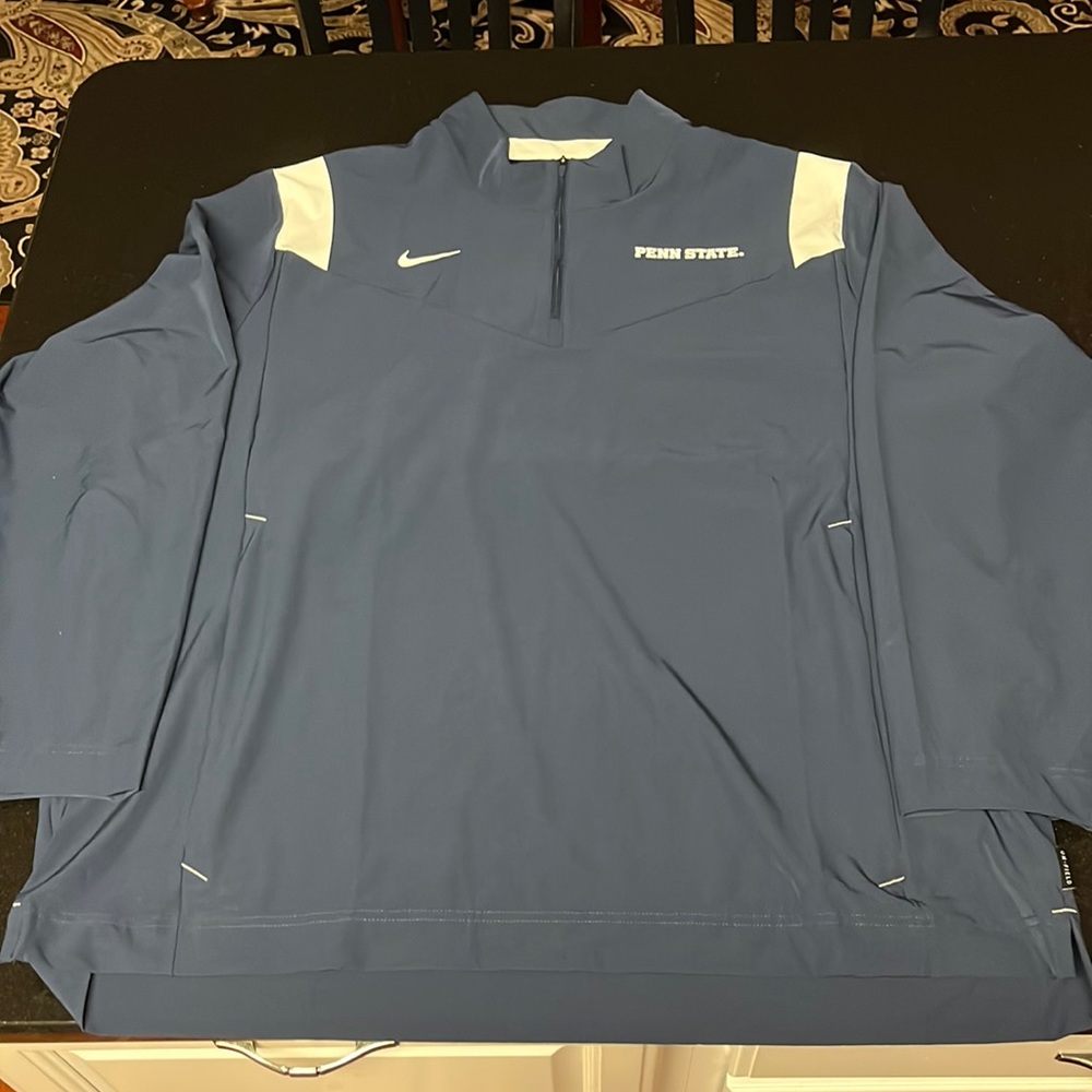 Penn State Nittany Lions Nike 2021 Team Coach Quarter-Zip Jacket - Navy